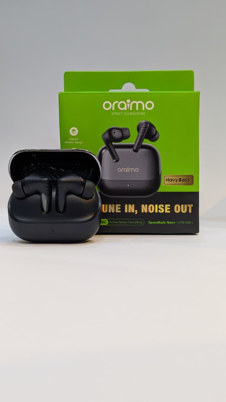 Oraimo SpaceBuds Neo+ (OTW-323P) True Wireless Earbuds | ANC | Sound360 Spatial Audio | Fast Pairing | Type-C Charging | Official Warranty