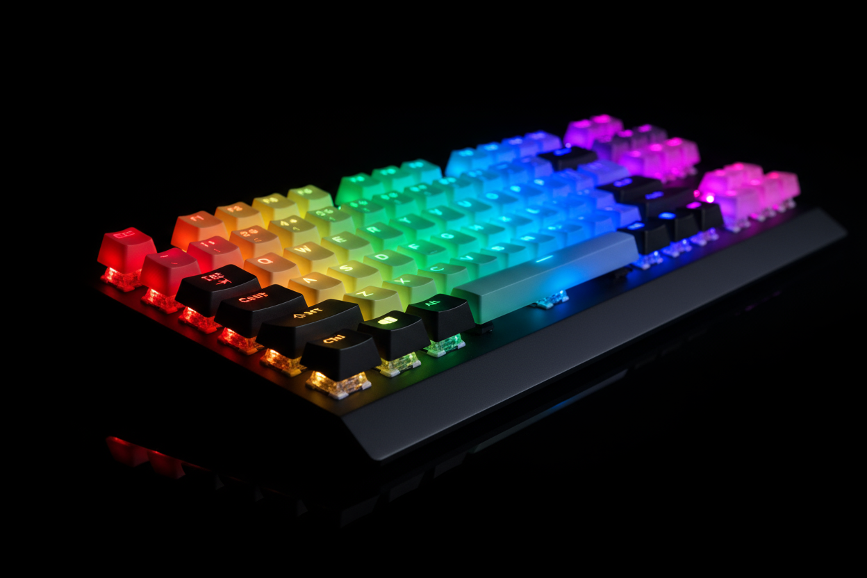 gaming keyboard with rgb lights